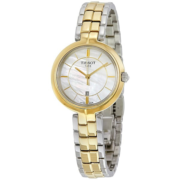 Relógio Feminino Tissot T-Lady FlamingoBicolor com Madrepérola