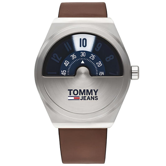 Relógio Tommy Jeans Analógico Masculino com Pulseira de Couro Marrom
