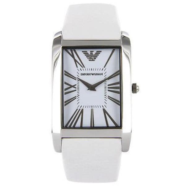 Relógio Feminino Emporio Armani AR2045 – Branco com Mostrador Retangular