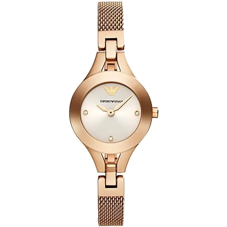 Relógio Feminino Emporio Armani AR7362 – Rosé com Pulseira Mesh
