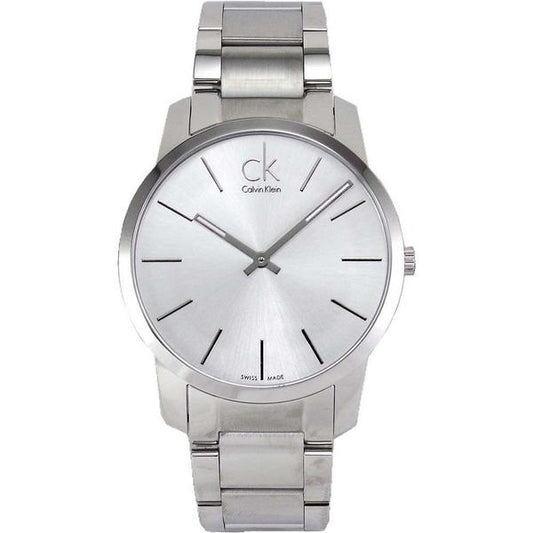 Relógio Calvin Klein Masculino K2G21126 Prata Minimalista com Pulseira de Aço