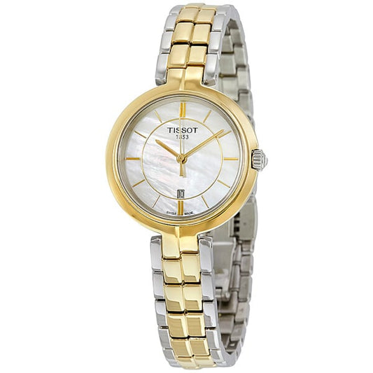 Relógio Feminino Tissot T-Lady FlamingoBicolor com Madrepérola