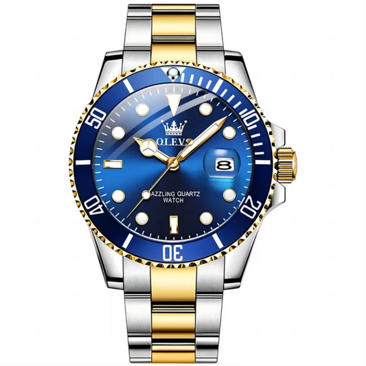 Relógio Masculino Maestro Ocean Gold – Edição Luxo Quartz