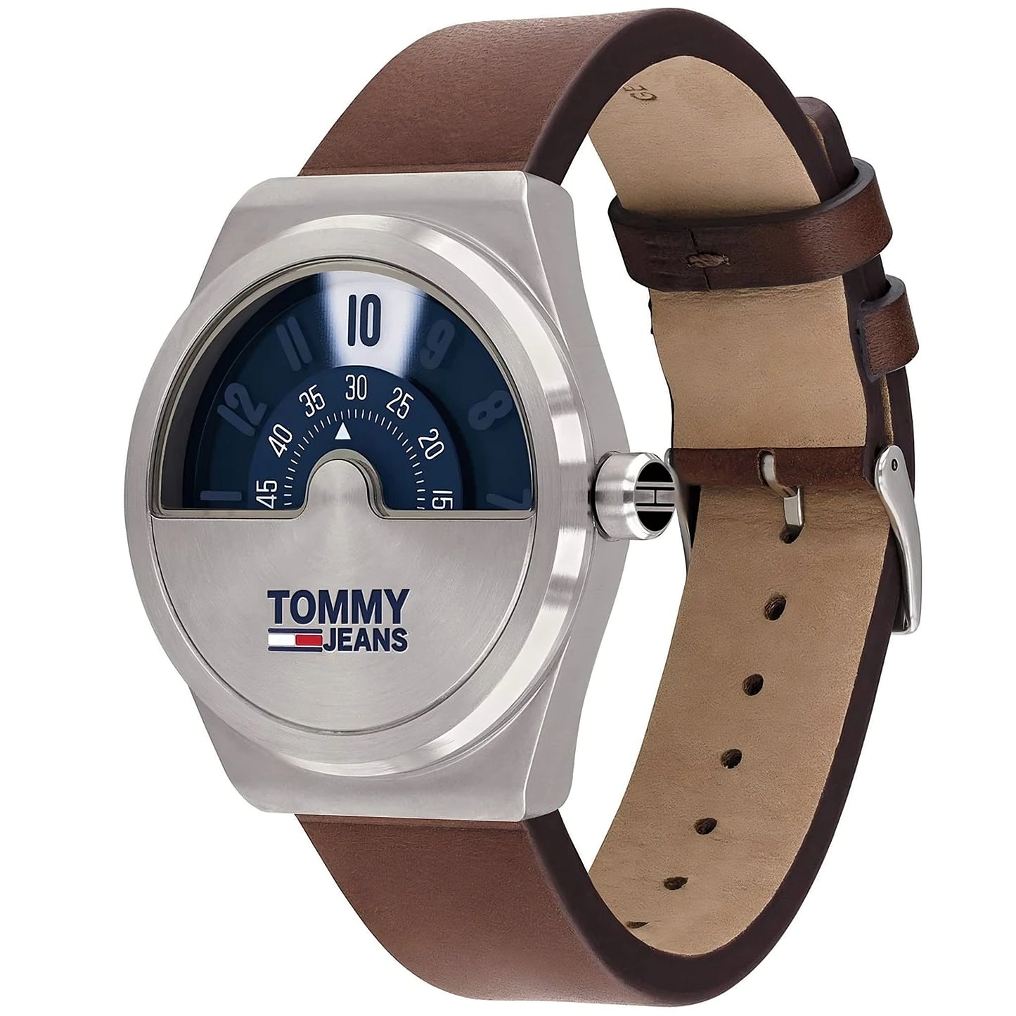 Relógio Tommy Jeans Analógico Masculino com Pulseira de Couro Marrom
